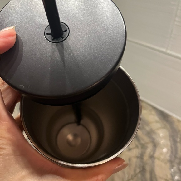 HydraPeak Black Wiccan Voyager 40 oz Steel Tumbler Handle Straw Wicca Floral NEW - Picture 6 of 6